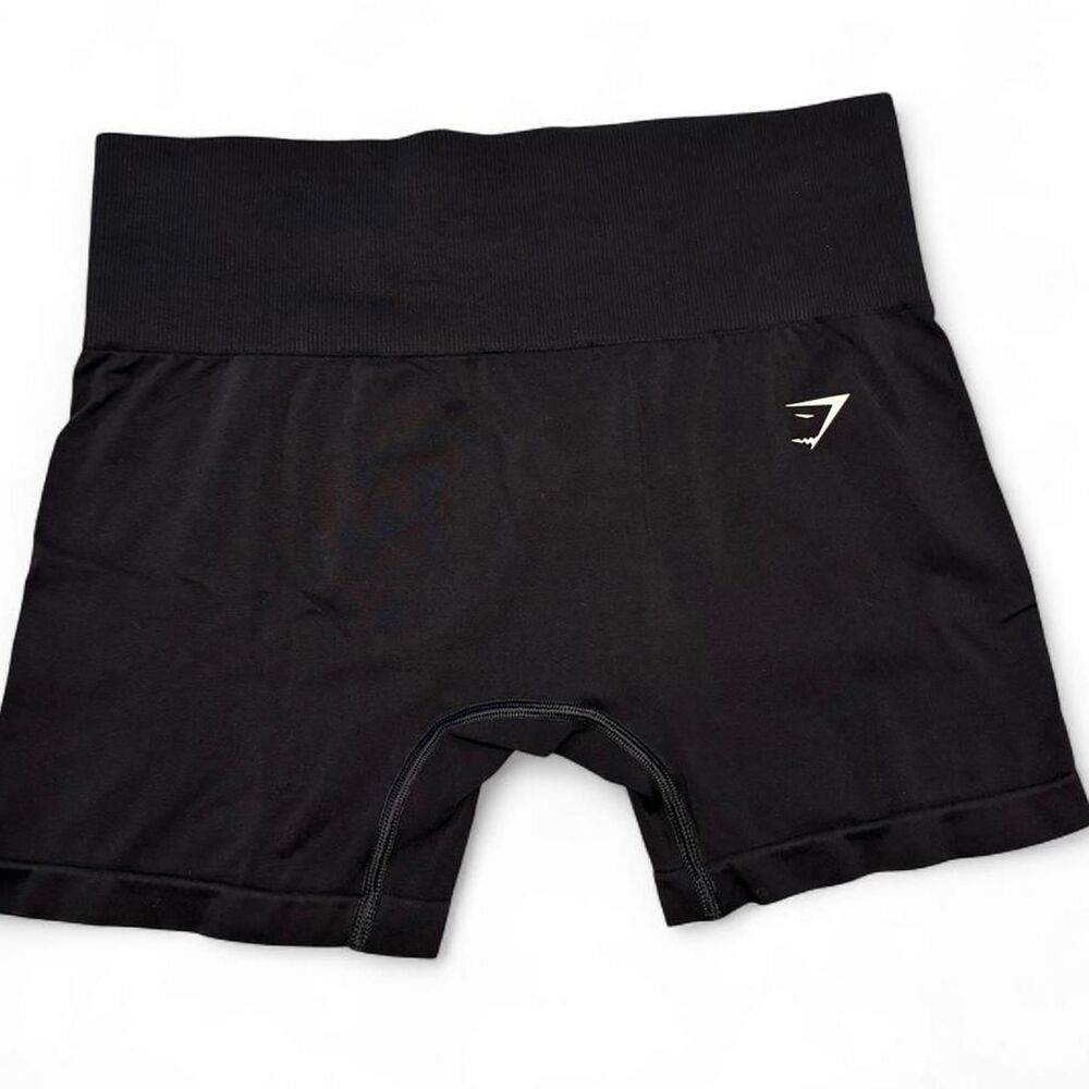 Gymshark Everyday Seamless Shorts Black Size M High Waisted Workout Athleisure